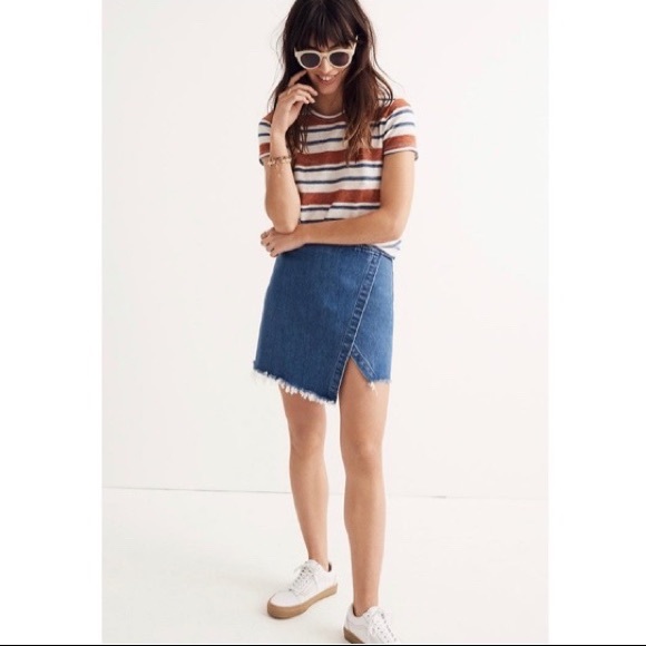 Madewell Dresses & Skirts - NWT Madewell denim wrap mini skirt